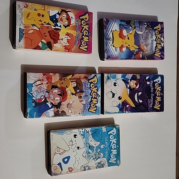 Pokemon Vhs Tapes Lot Of Five - Picture 2 of 2